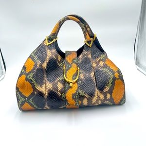 GUCCI vintage stir up limited edition python handle bag